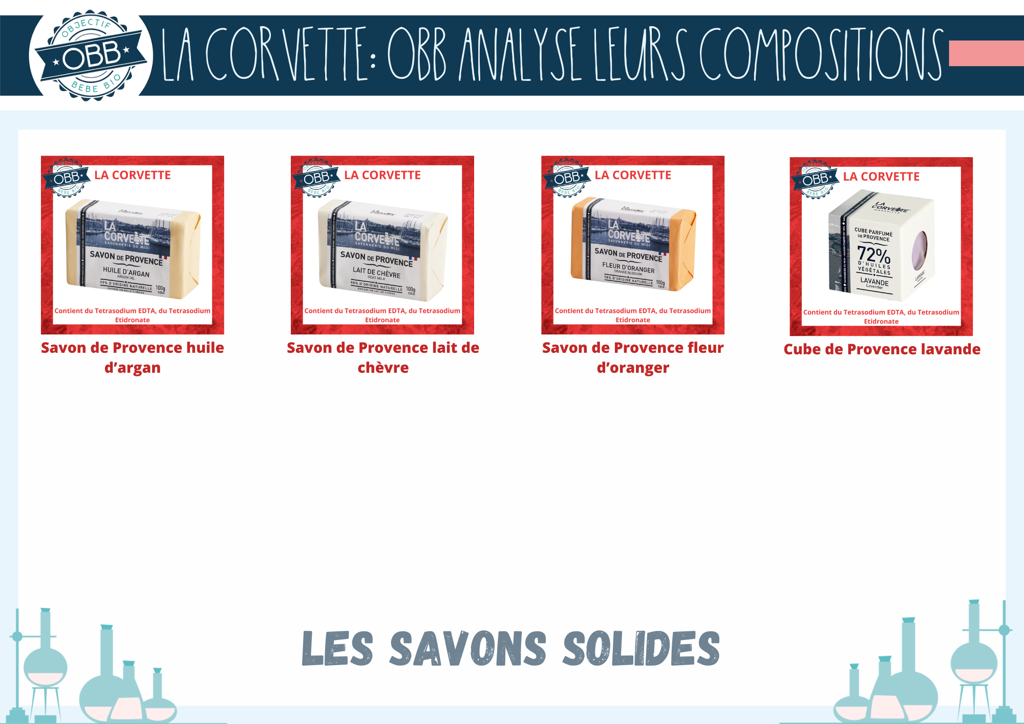  savon de Provence de différents parfums